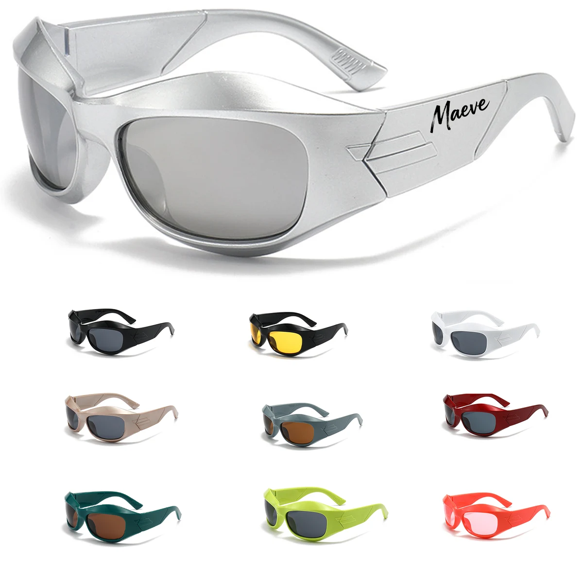Oversized Sports Punk Sunglasses 1
