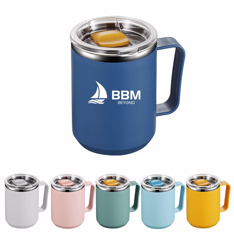 16Oz Stainless Steel Coffee Mug w/ Lid