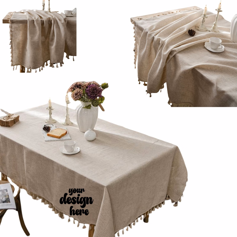 Washable Cotton Linen Tablecloths