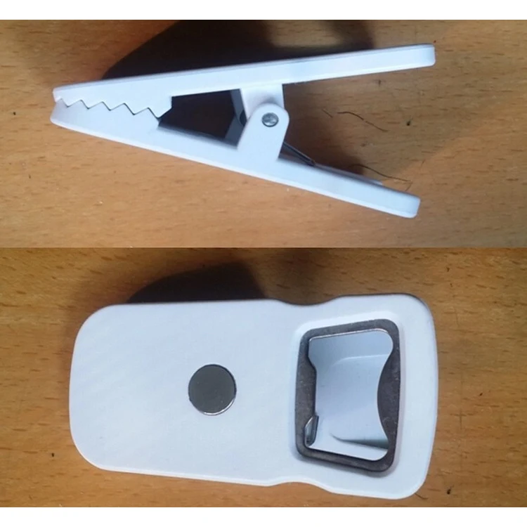 Plastic Promotional Fridge Magnet Clip with Bottle Opener 1