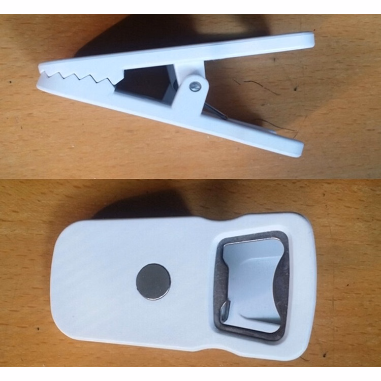 Plastic Promotional Fridge Magnet Clip with Bottle Opener