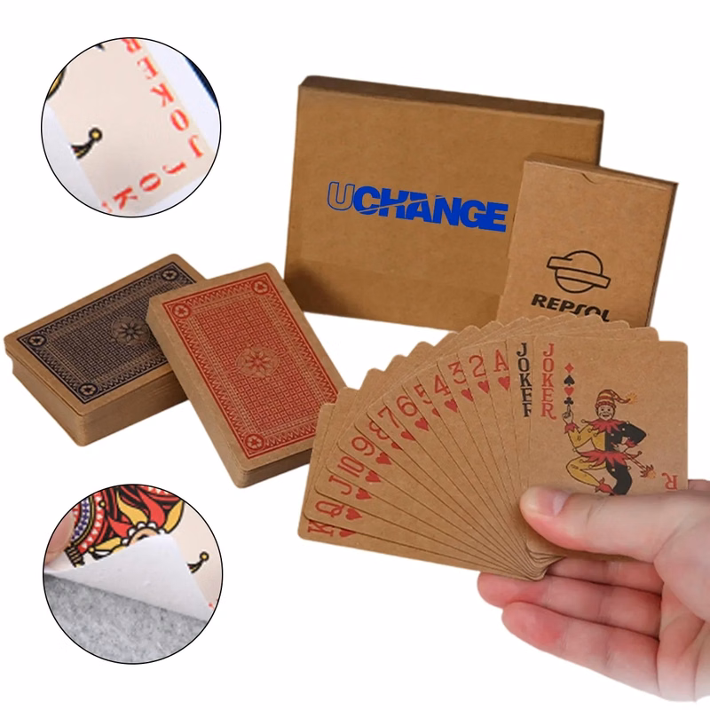 Custom Kraft Paper Playing Cards With Tuck Box