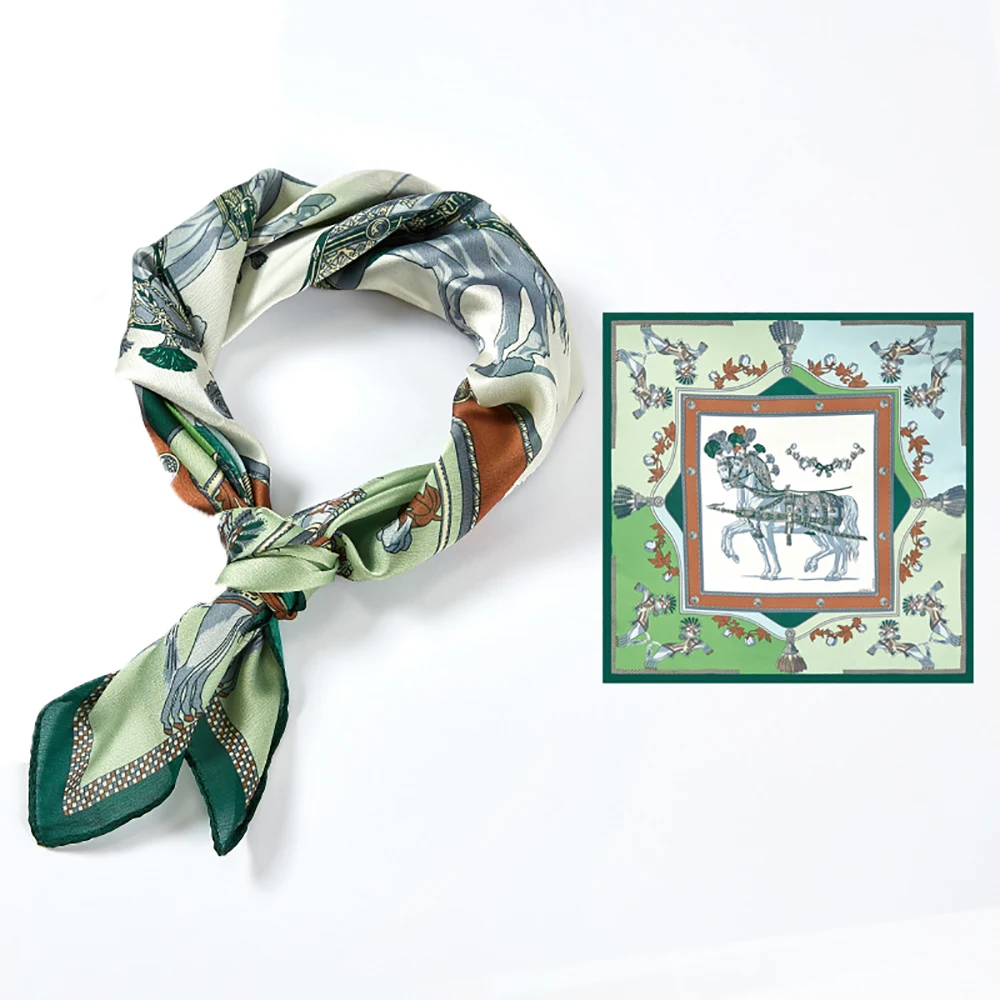 53x53cm Women Satin Silk Scarf Kerchief 1