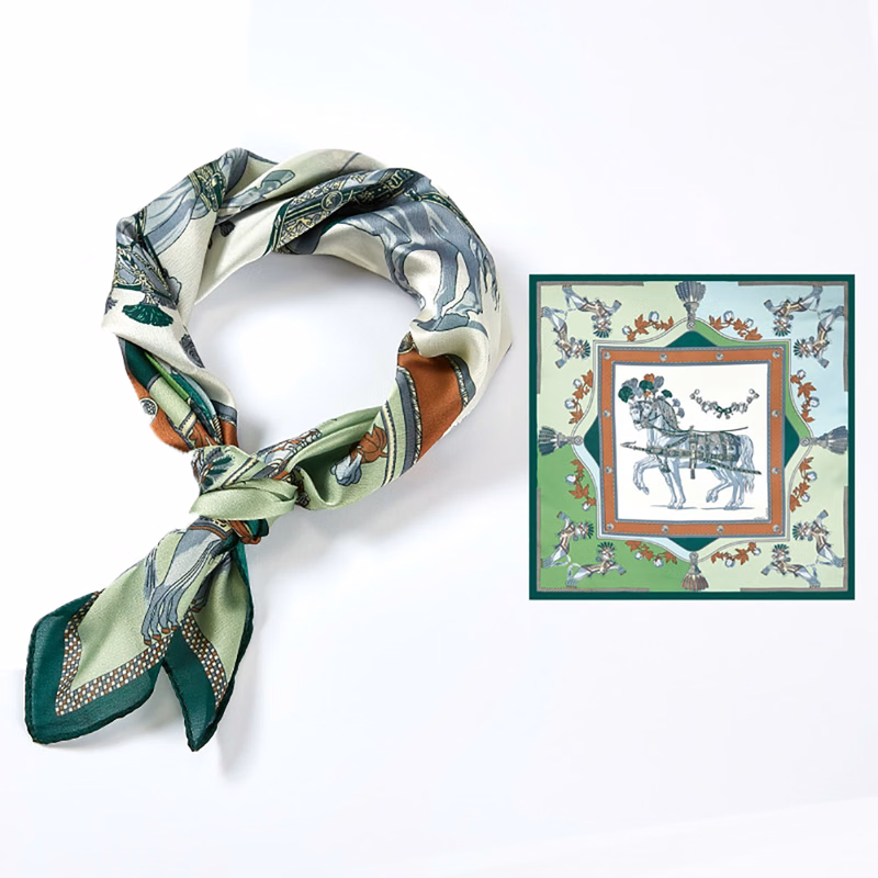 53x53cm Women Satin Silk Scarf Kerchief