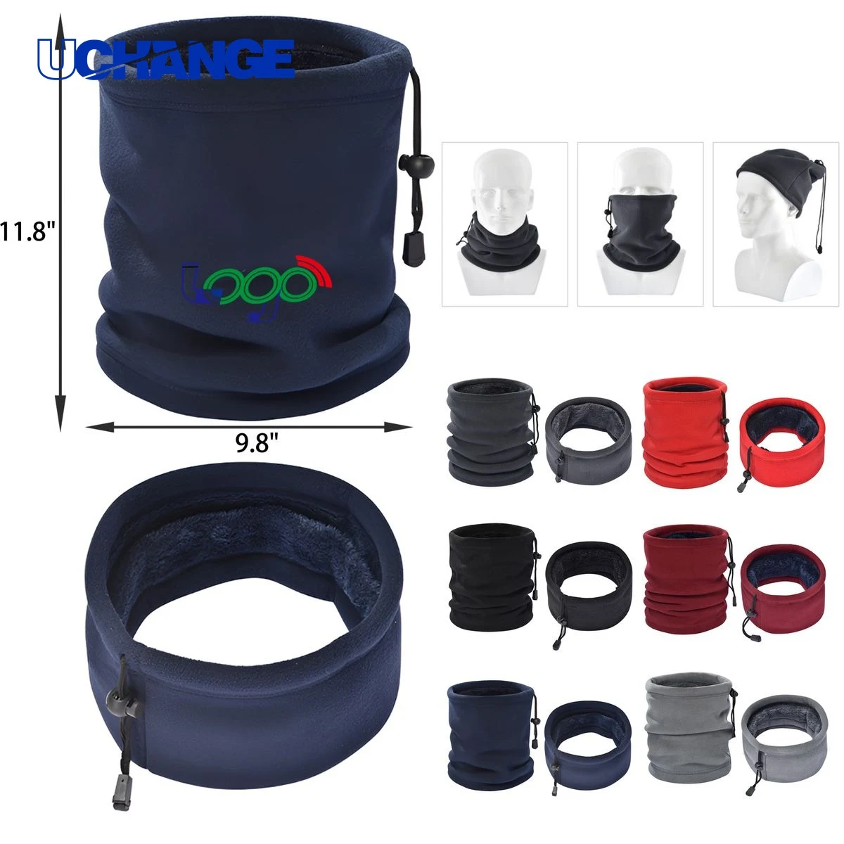 Stylish Multifunctional Fleece Neck Gaiter Mask 1