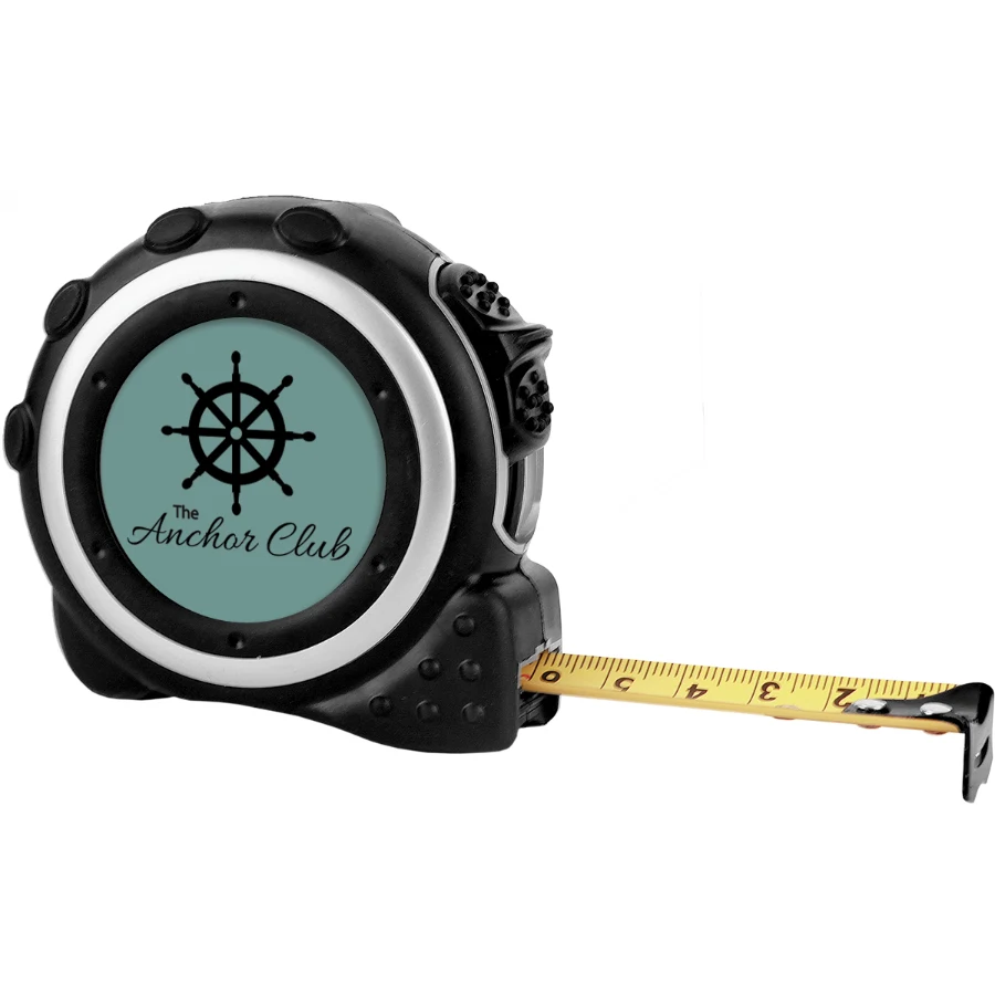 16FT Blk/Slv Tape Measure with 1 1/2" Insert Area, 1 Sided-Insert not Included 1