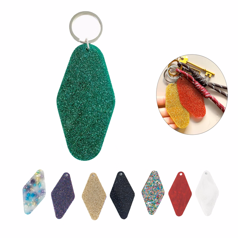 Plastic Namebrand Keychain