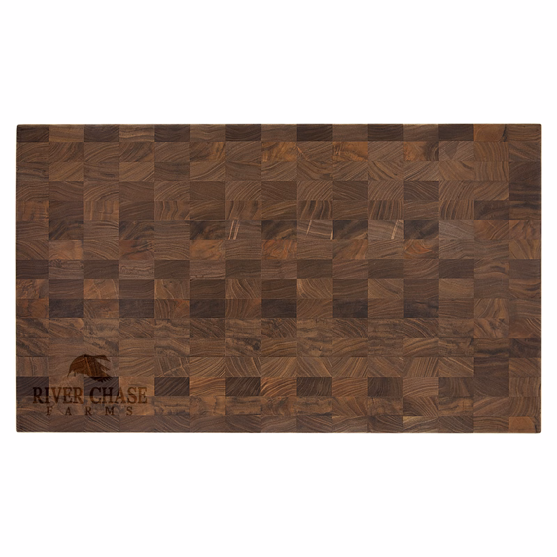 22" x 13" x 1 3/8" Walnut Butcher Block