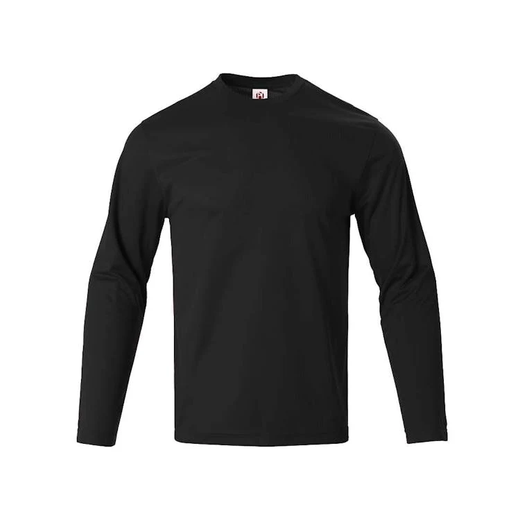 Micro Mesh Active Long Sleeve T-Shirts - Dark Gray Small 1