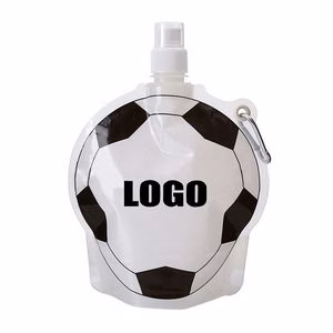 Football Water Bag With Carabiner 500ml