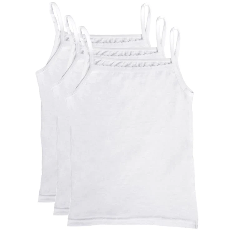 Toddler Girls' Camisoles - White 4T 3 Pack 1