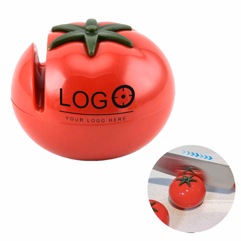Mini Tomato-Shaped Knife Sharpener