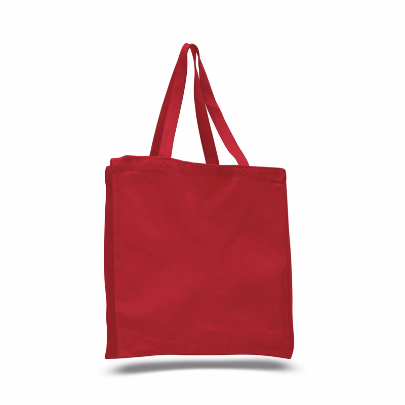 Heavy 12 oz. Cotton Canvas Shopper Tote Bag - Colors