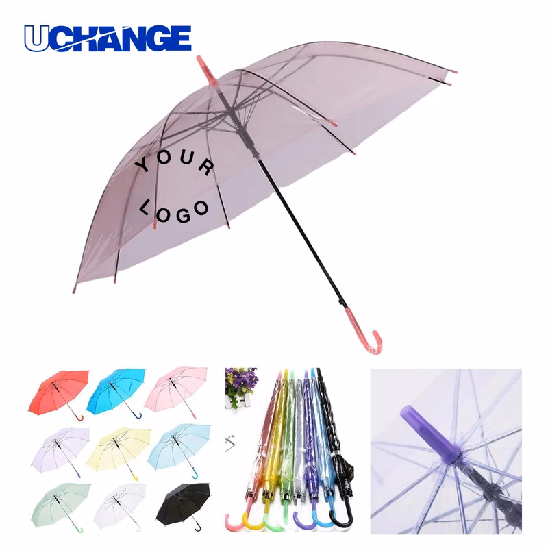 Curved Handle Transparent Umbrella