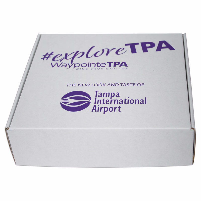 11" x 10 1/2" x 3" - E-Flute Outside Tuck Box