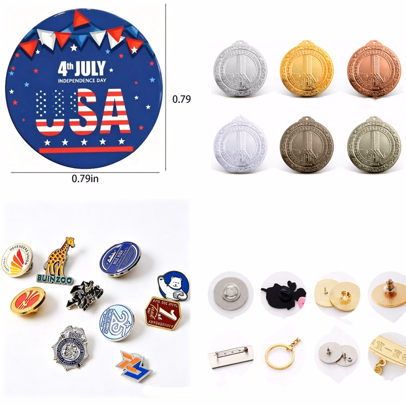Custom Anniversary Medal Lapel Pins