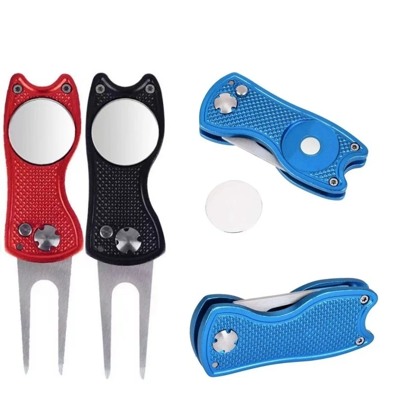 Foldable Spring Golf Divot Tool W/ Ball Marker 1