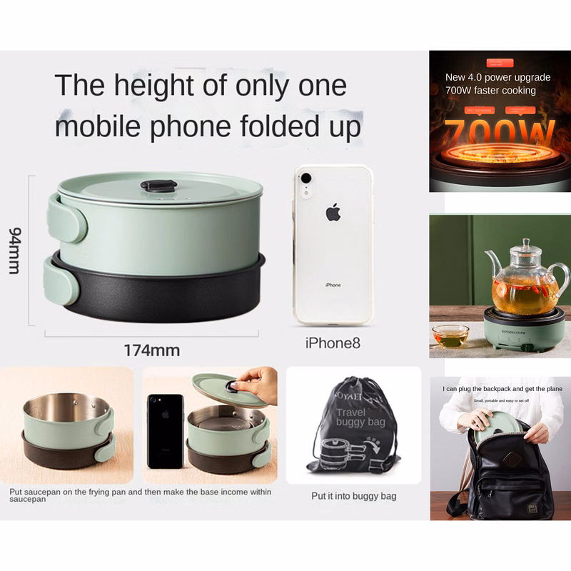 Small Portable Electric Fondue Pot