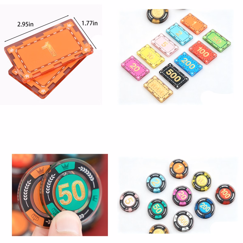 Custom Acrylic Poker Chips