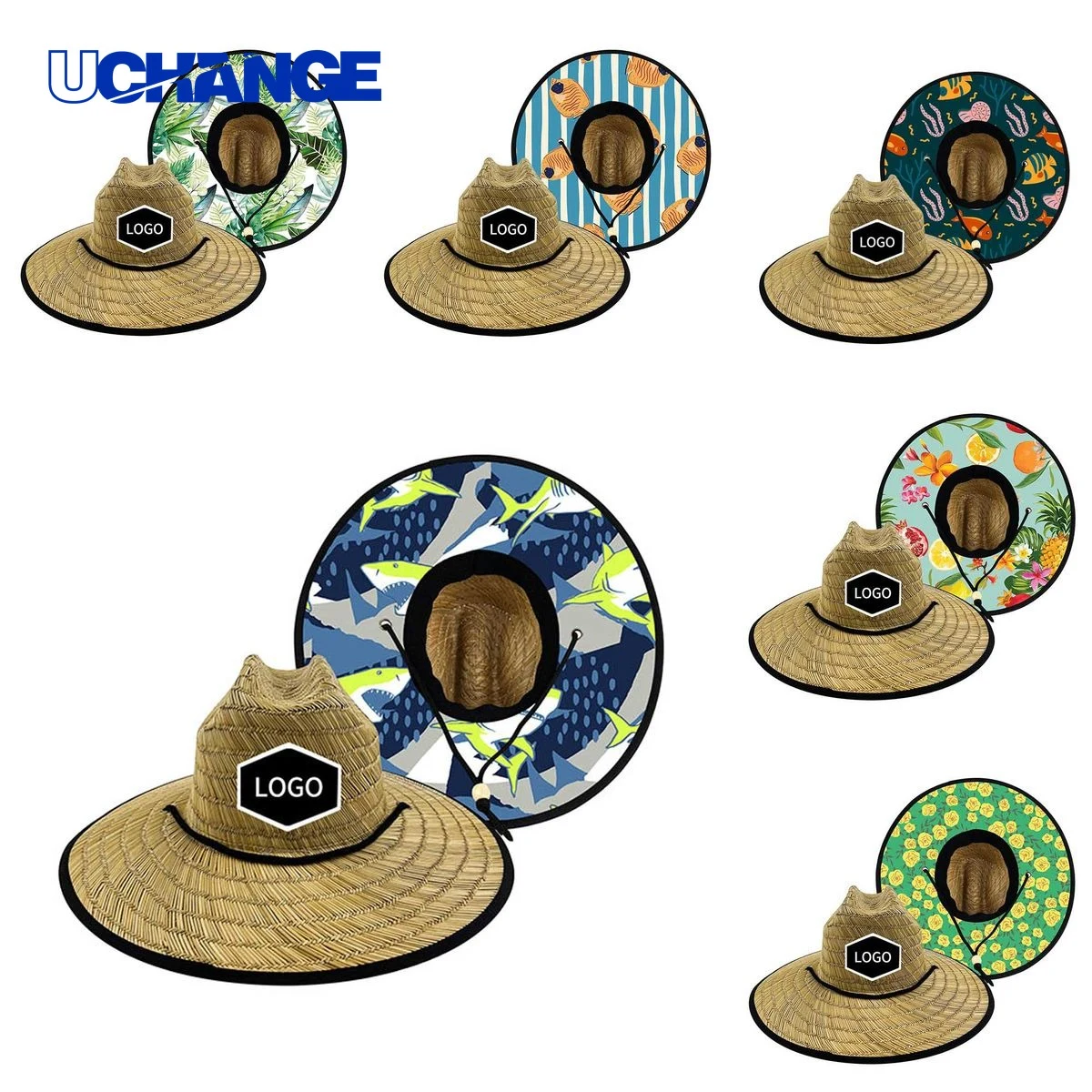 Straw Beach Sun Hat 1