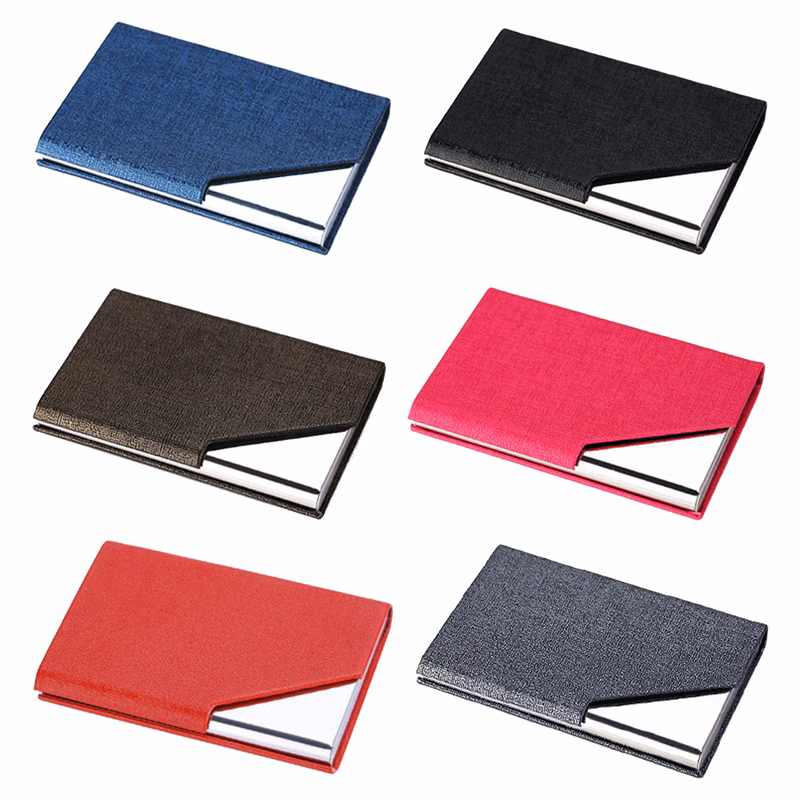 Stainless Steel Pu Exhibition Card Case