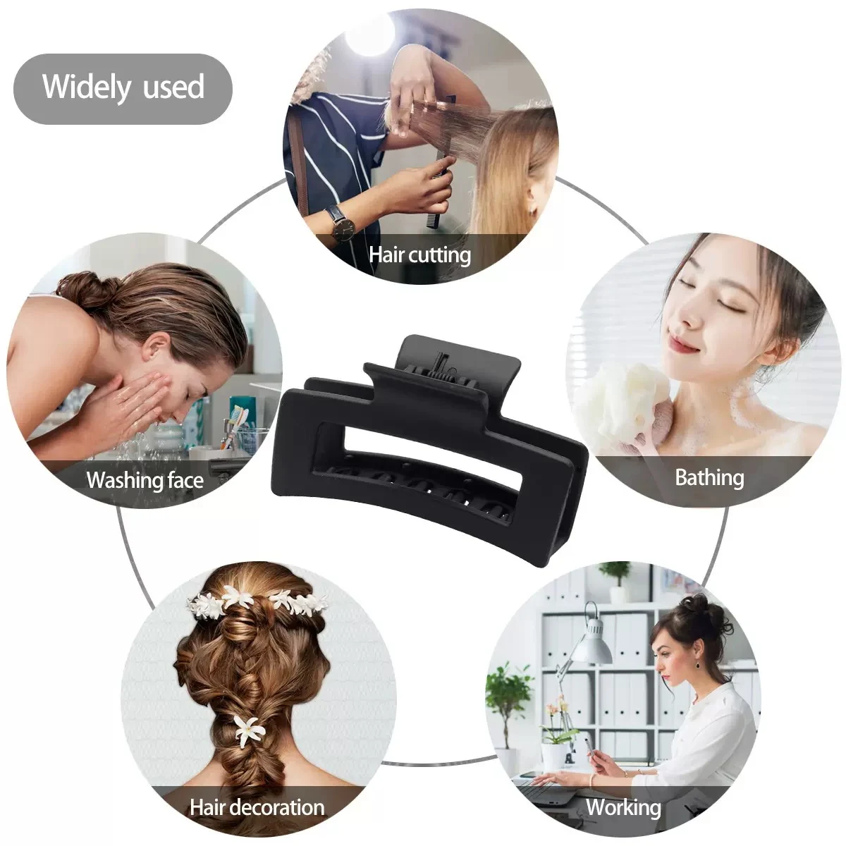 Large Square Claw Clip For Thick Hair 1
