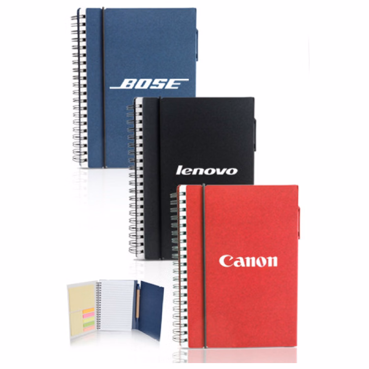 Spiral Notebook with Elastic Closure