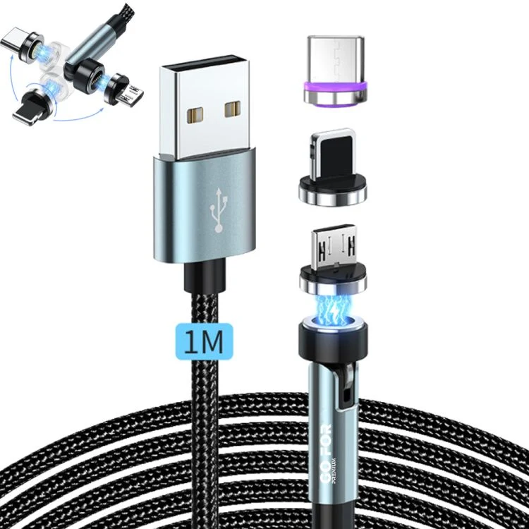 540 Degree Rotation 3 in 1 Magnetic Charging Cable Set 1
