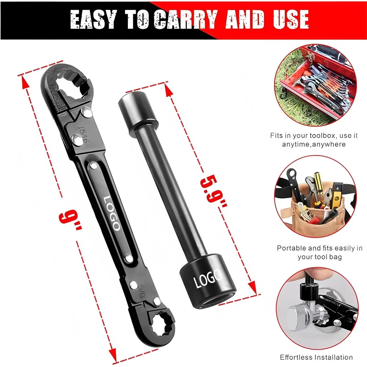 Angle Stop Wrench for Plumbing Installation 1