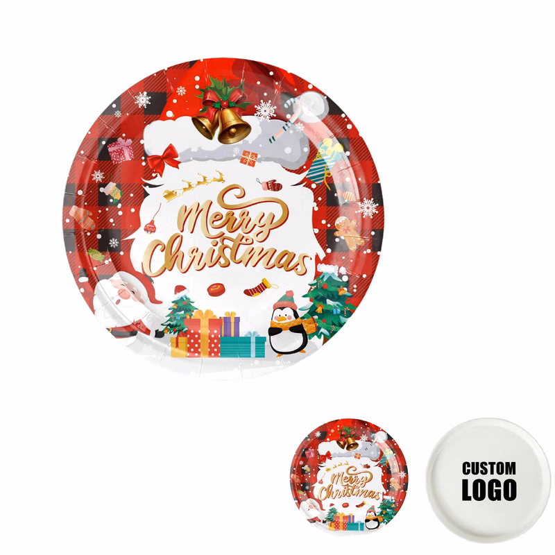 MOQ 50 pcs Decorative Christmas Plates