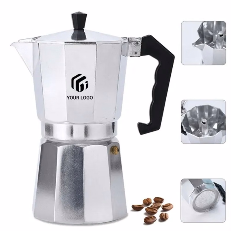 Camping portable coffee machine espresso maker moka pot