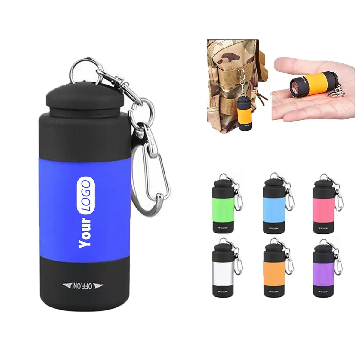 USB Rechargeable Mini Flashlight Keychain 1