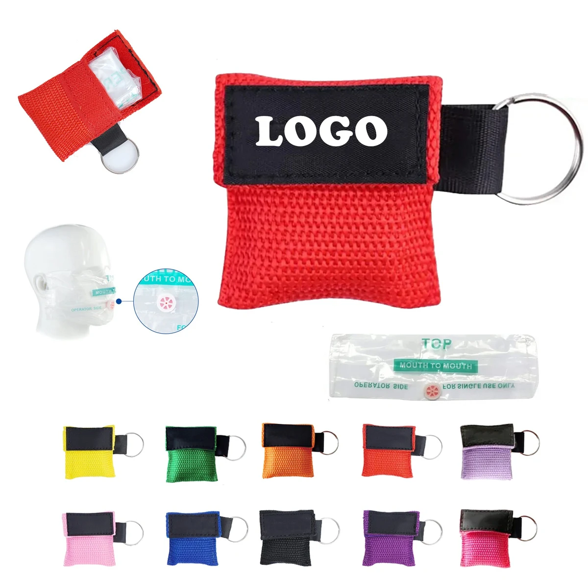 CPR Emergency Face Mask Shield w/Keychain 1
