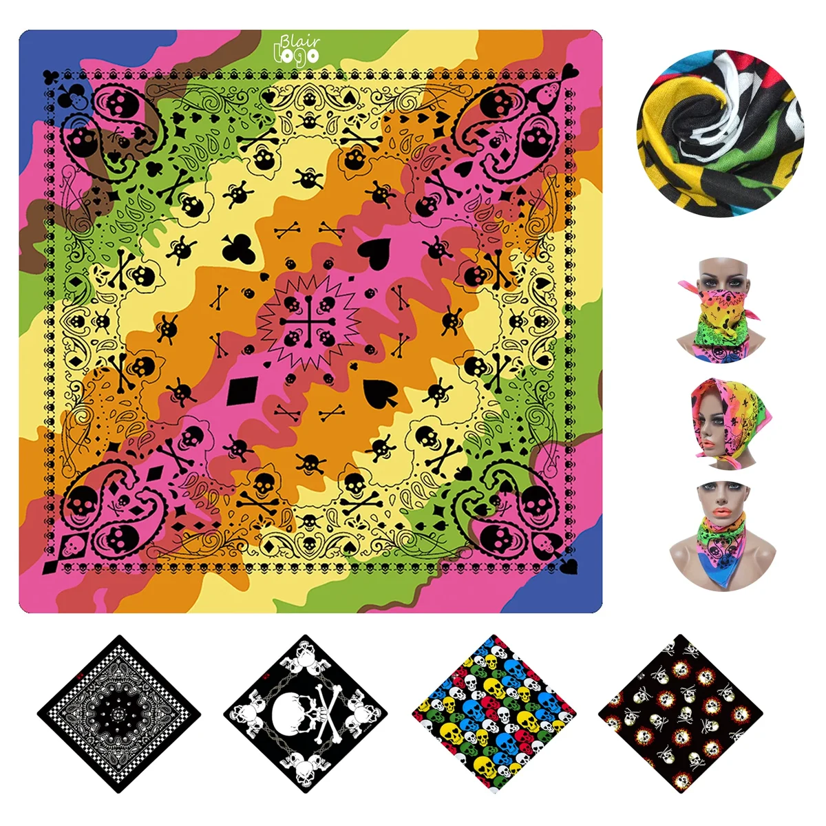 Hip Hop Square Scarf 1