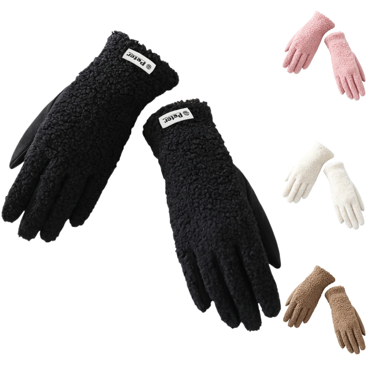 Women Winter Fleece Lined Touchscreen Gloves 1