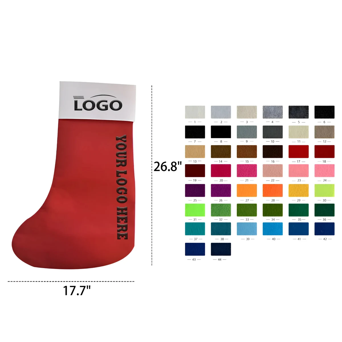 Customized Christmas Felt Socks 1