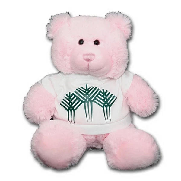 8" Bright Color Pink Bear 1