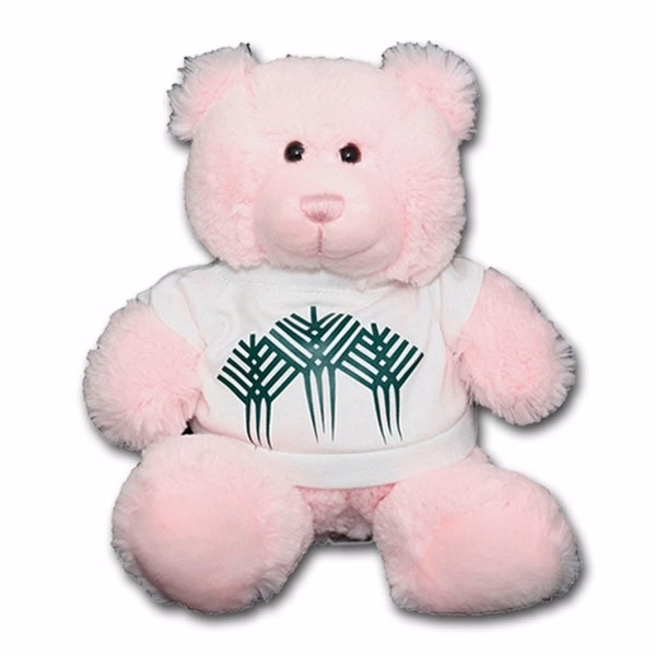 8" Bright Color Pink Bear