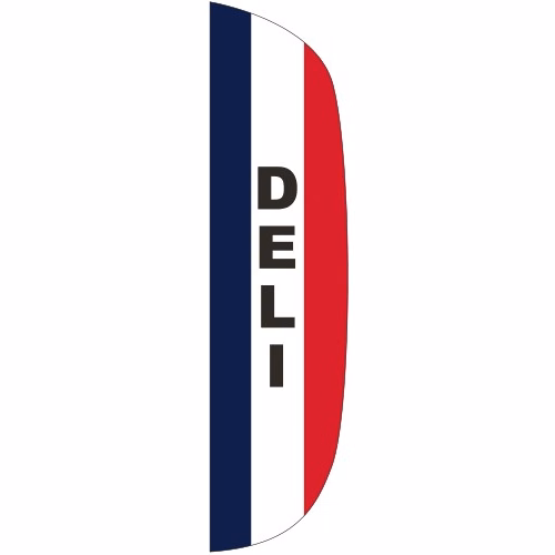 "DELI" 3' x 12' Message Flutter Flag