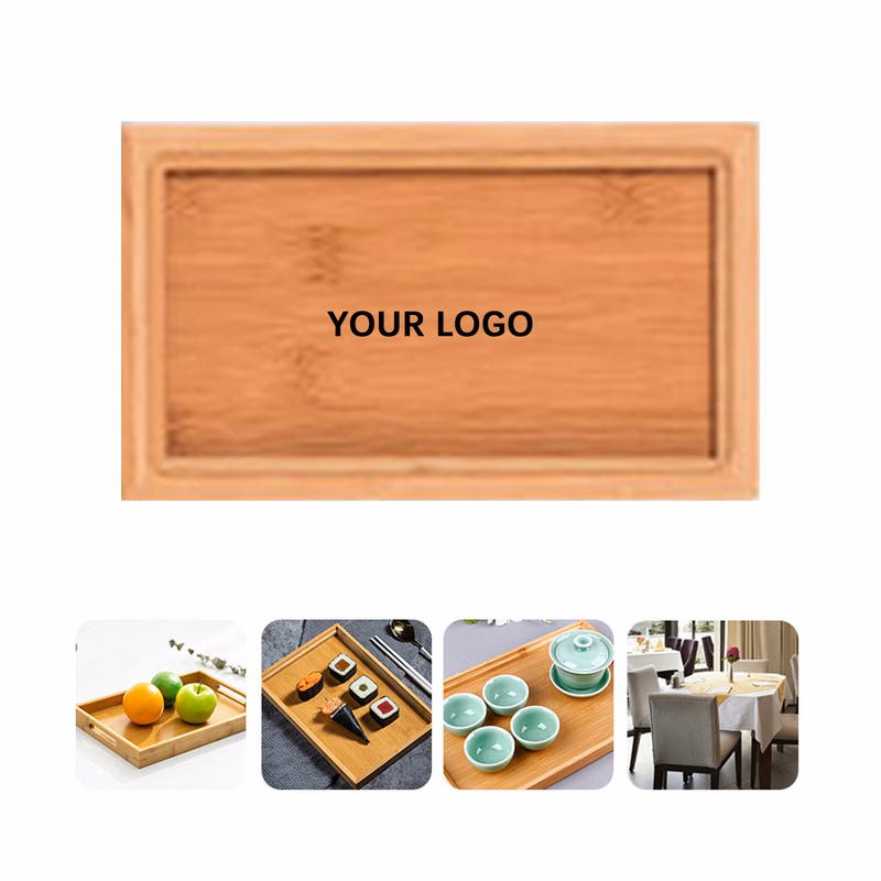 Natural Wood Serving Board With Hand Ring 8.7" x 5" x 0.9"