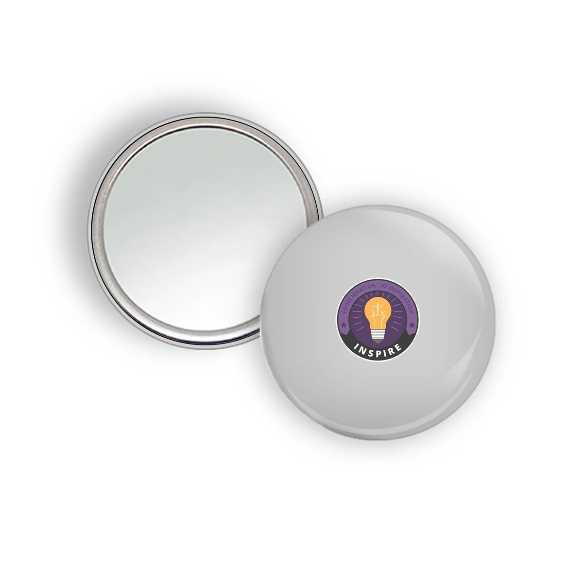 3" Full Color Round Tinplate mirror 1