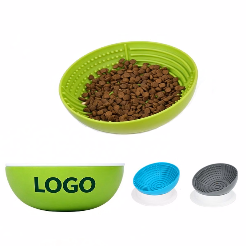 Textured Silicone Slow Feeder Bowl