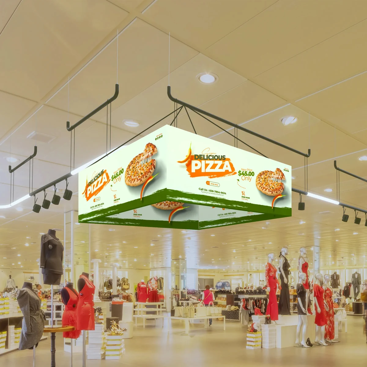 15' Rectangle Hanging Sign 1
