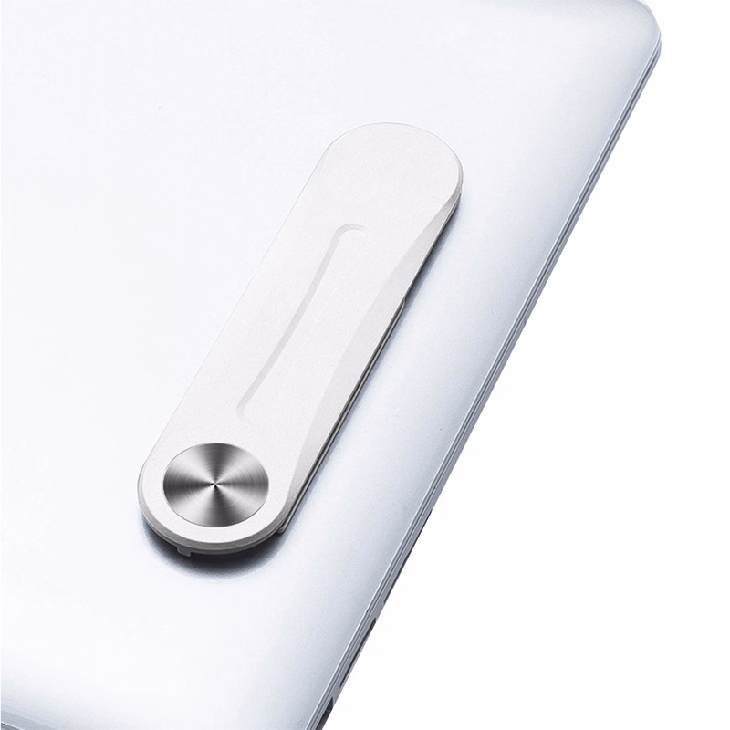 Portable plastic magnetic adhesive computer phone stand