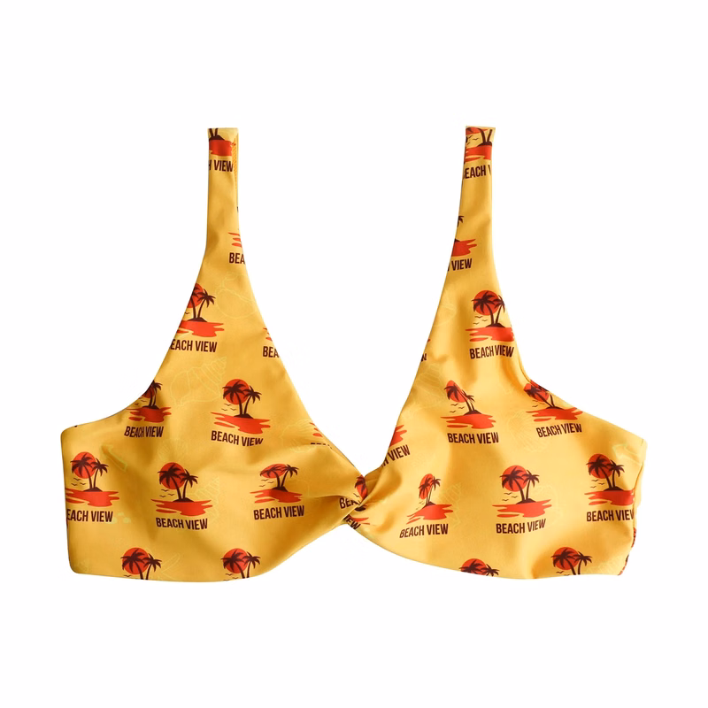 Women's Polyester Spandex Sublimated Bikini top
