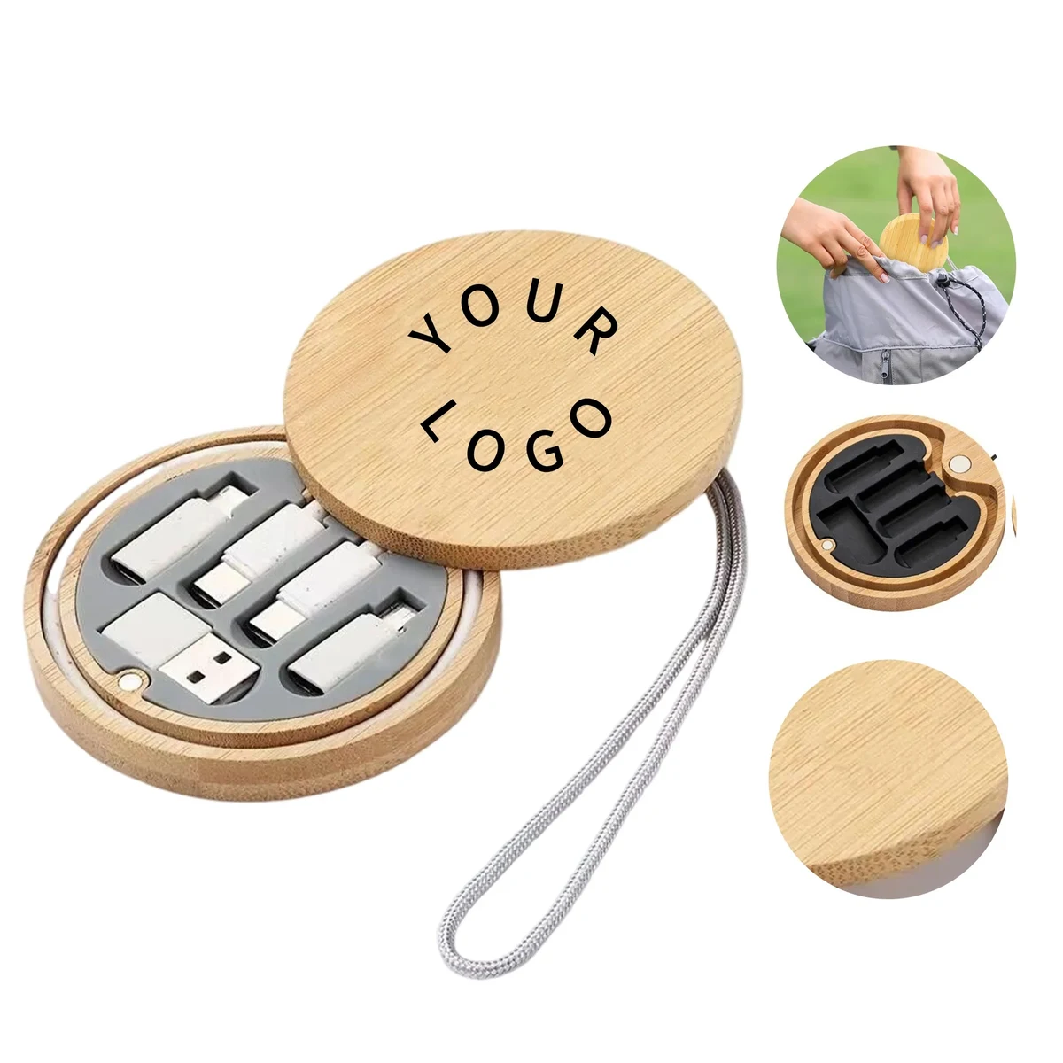 Bamboo Multi USB Charging Cable Kit 1