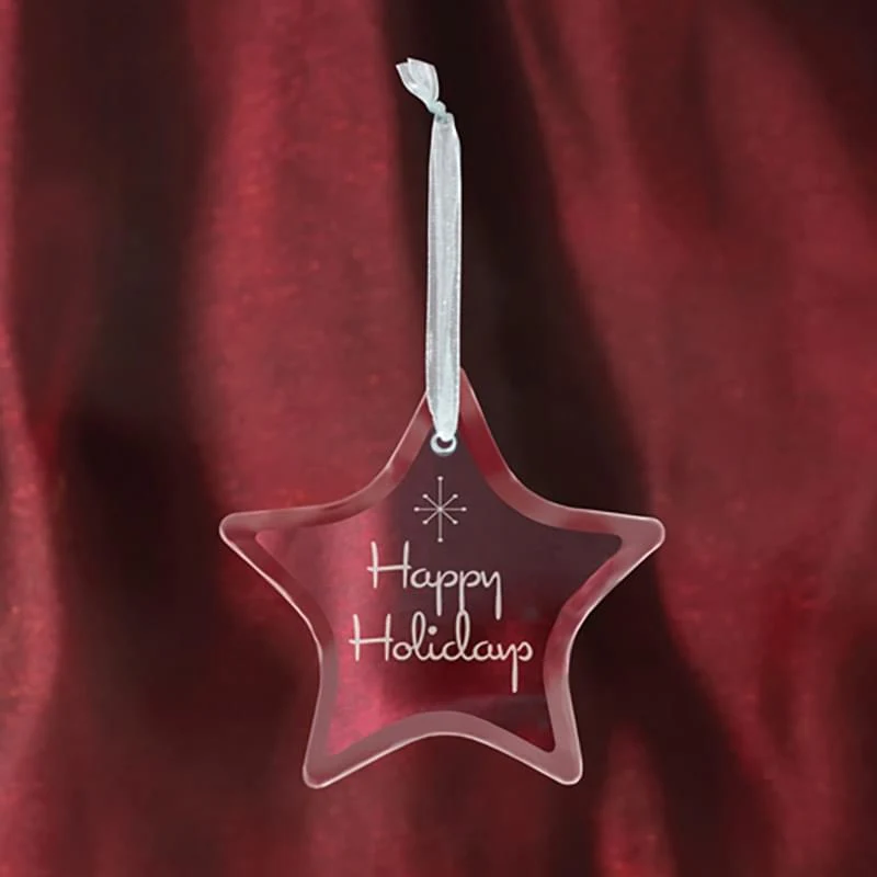 Star Shape Glass Ornament 1