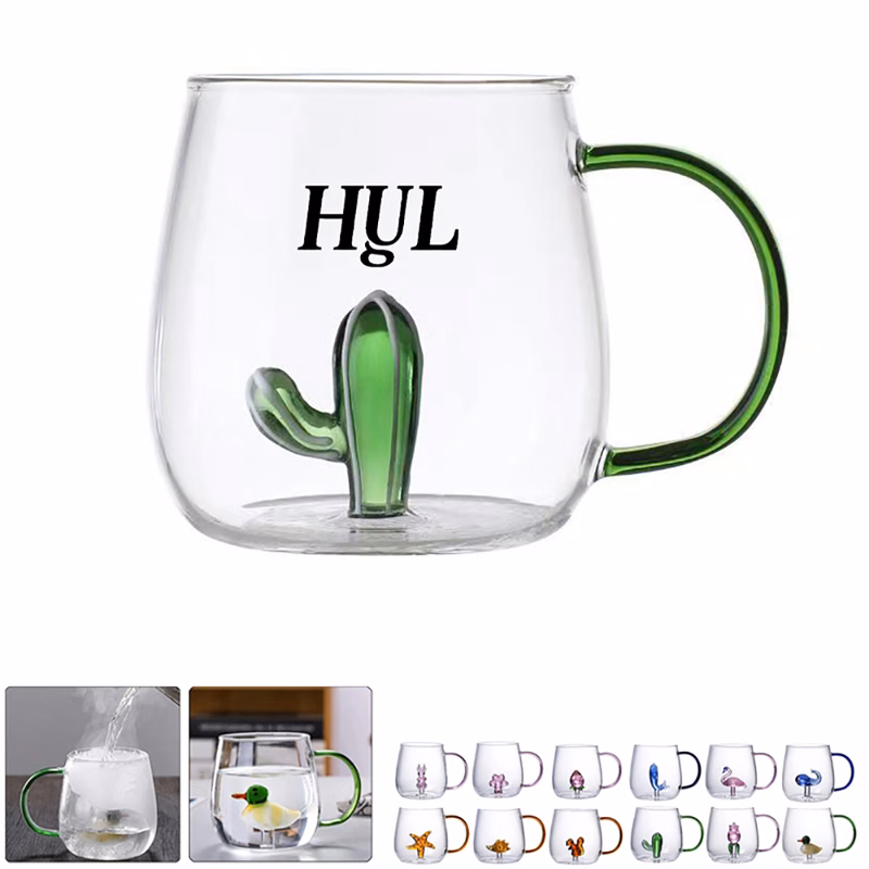 Creative Animal Glass Cup With Handle