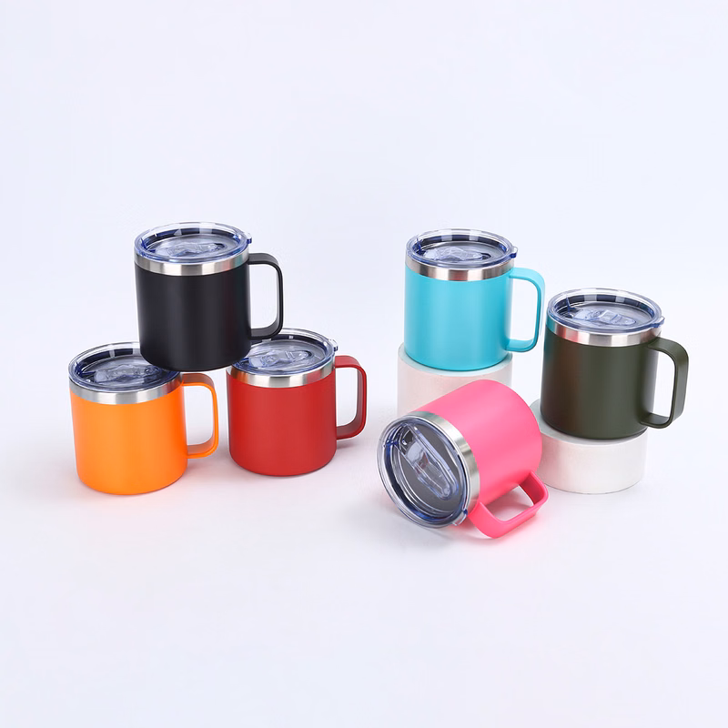 Custom 12oz Stackable Coffee Mug with Handle