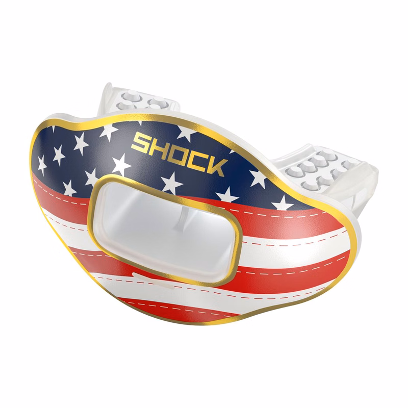 Max AirFlow Lip Guard Stars & Stripes/Gold
